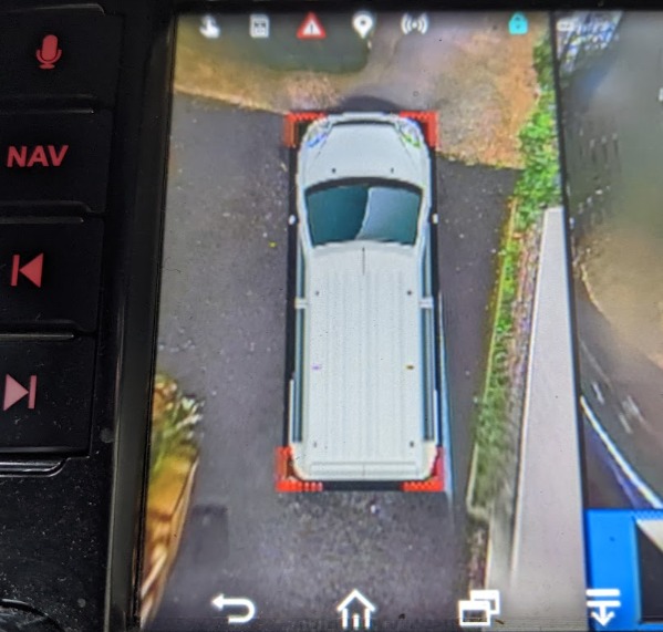 VW T5 birds-eye view car camera 